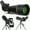 Black, variant on Spotting Scopes, 20-60X80 HD Spotter Scope With Tripod Carrying Bag & Smartphone Holder, For Target Shooting Bird Watching Hunting Wildlife Viewing, Gifts For Dad