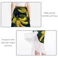 thumbnail image 2 of Banana Stylish Chiffon Women's Beach Dress with Polyester Straps - for Beach Skirts, 2 of 6