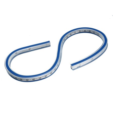 Uxcell 16 Inch 40cm Flexible Ruler Metric Curve Ruler for Engineering Drawing Design Graphics