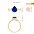 thumbnail image 5 of ANGARA Lab Grown 1.75 Ct Blue Sapphire Hidden Engagement Ring for Women in 14K Yellow Gold (Size-9x7mm) | September Birthstone, Anniversary, Jewelry Gift for Women | Lab-Grown Blue Sapphire Ring, 5 of 8