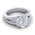 thumbnail image 3 of Diamond-Capitals 2.35 Carat Natural Diamond Lovely Engagement Ring for Fiancee 14K White Gold Size 8, 3 of 8