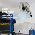 thumbnail image 2 of KFFKFF 20-Inch Wall Mount Fan, 3-Speed High Airflow up to 4650 CFM,  Heavy Duty Metal Industrial Fan for Commercial and Residential Use in Warehouses, Greenhouses, Workshops, and Patios, Black, 2 of 9