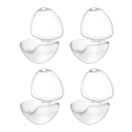BMYJ Pacifier Case,Hygiene Transparent Container Box Portable Transparent Pacifier Storage Box Clip Container, Pacifier Cover Pouch Organizer Bag Travel Cases Universal Accessories Holders