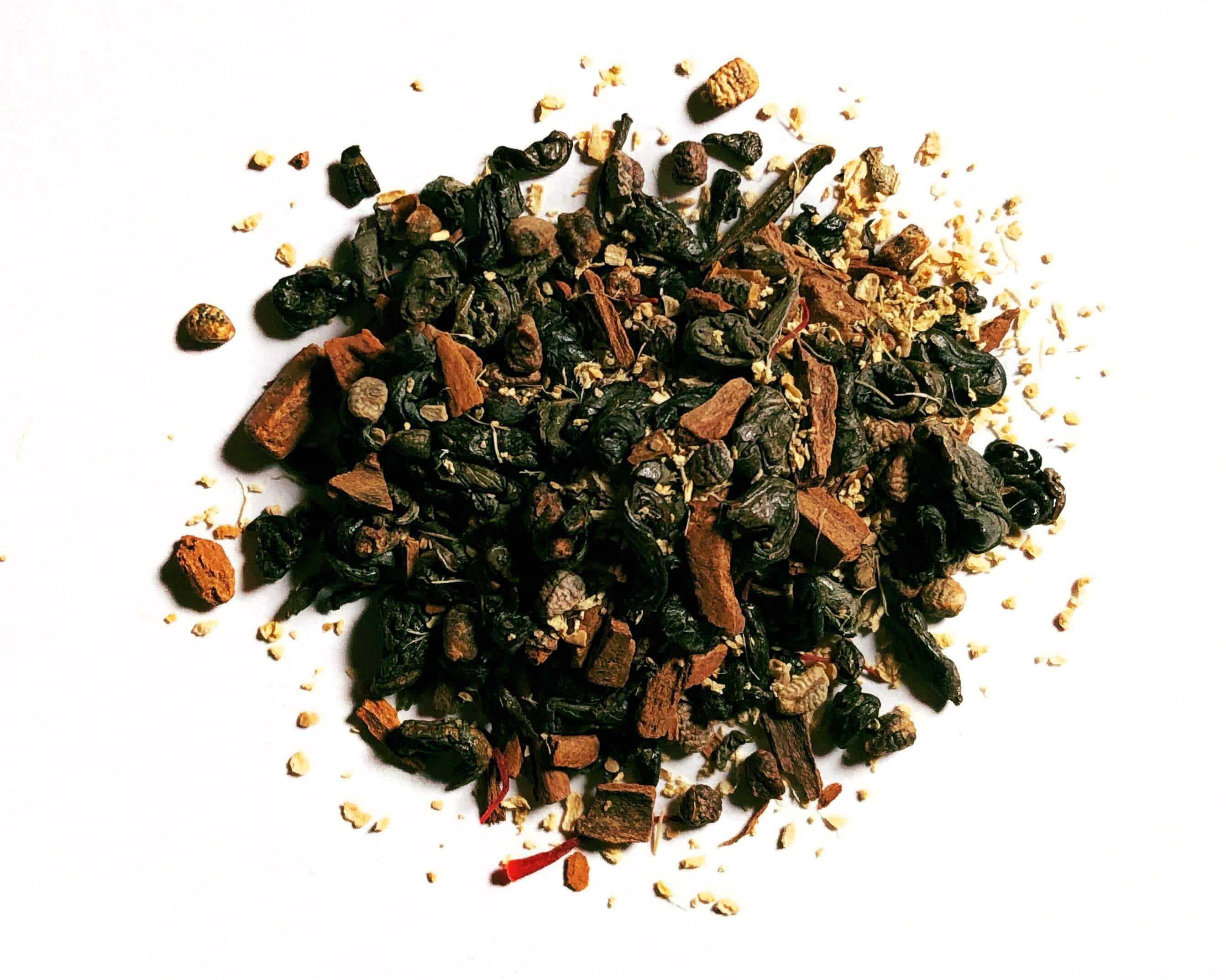 Sweet Hot Energy - Green Tea, Saffron, Cinnamon, Cardamom, Ginger