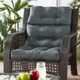 thumbnail image 2 of Greendale Home Fashions Outdoor 44'' x 22'' High Back Chair Cushion, Carbon, 2 of 8