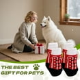 thumbnail image 7 of TELOLY 4Pcs Dog Socks,0 Dog Paw Protector,For Small Medium Pets Dogs Dog Socks to Prevent Licking Paws,Red, 7 of 7