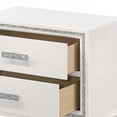 thumbnail image 3 of Haiden White Modern Nightstand with 2 Storage Drawers, 3 of 7
