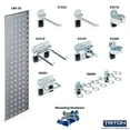 thumbnail image 2 of Triton Products® LOCBOARD LBS31T-SLV Pegboard Strip,Silver,Square,9"H, 2 of 5