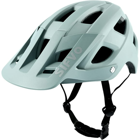 Bike Helmet , Cycle Helmet mtb Helmet Bicycle Helmet with Visor, Allround Cycling Helmets Road Bike Helmet Lightweight & Breathable 【M,Grey】