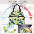 thumbnail image 4 of Naloa Lilies Flowers Print Lunch Bag for Women & Men Insulated Lunch Box or Cooler Lunch Tote Bags for Work, Travel, Outdoor, 4 of 5