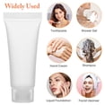 thumbnail image 3 of MasteelfCA 50pcs 10ml Refillable Bottle Travel Squeeze Bottle Leakproof Storage Container with for Shampoo Facial Toner Hand Cream Body Lotion (White), 3 of 7