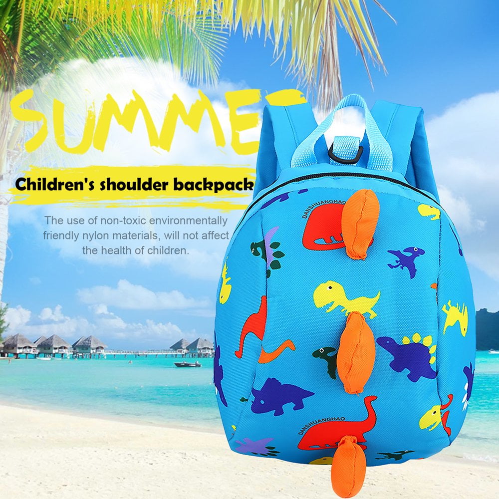 Portable Book Bags with Safety Leash Preschool Travel Backpack