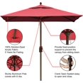 thumbnail image 5 of EliteShade Sunumbrella 6x6Ft Square Market Umbrella with Ventilation,Burgundy, 5 of 7