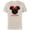 Natural, variant on Disney Minnie Mouse Red Bow Icon Cousin Family- Short Sleeve Cotton T-Shirt for Adults - Customized-Black