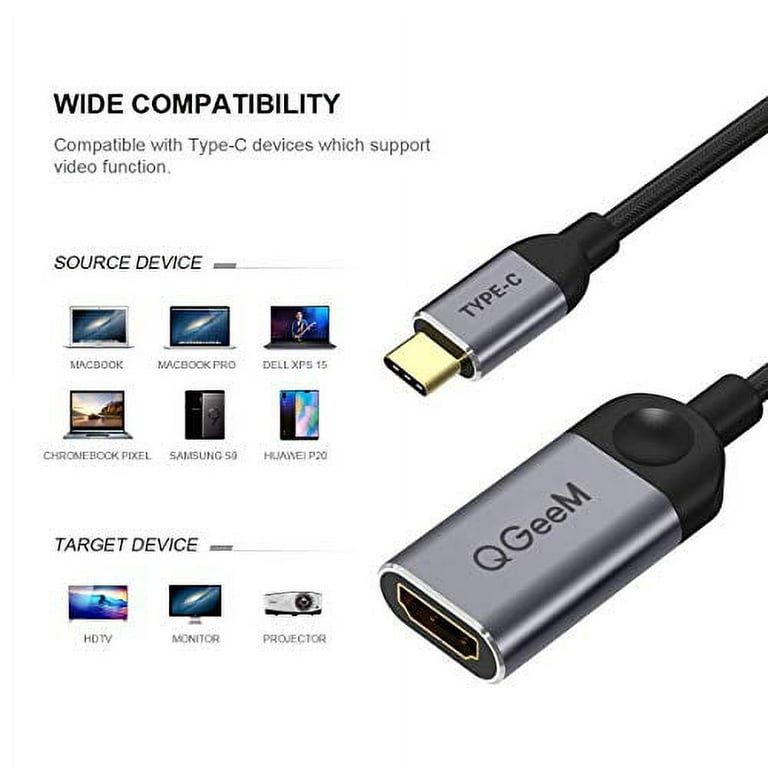 USB C to HDMI Adapter (4K) USB Type-C to HDMI Adapter (Thunderbolt