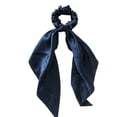 thumbnail image 1 of Women Girl Bow Satin Ribbon Ponytail Scarf Hair Tie Rope Scrunchies Elastic Band, 1 of 11
