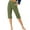 Green, variant on Women's Plus Women's Pants Suit Plus Size Womens Capri Pants Summer Trendy Casual Elastic Waist Cropped Trouser Fashion Resort Wear Beach Vacation Capris Clothes