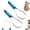 2 Pack, variant on Dual Sided Shedding Blade Dog Hair Brush, Horse Shedding Blade Brush, Stainless Steel Deshedding Grooming Tool, Fine & Coarse Teeth for Horses, Cattle, Sheep Long & Short Coat (1 Pack)