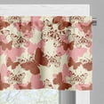 thumbnail image 3 of Ambesonne Butterfly Valance Pack of 2, Fly Silhouettes Art, 54"X12", Cream Pale Pink and Cinnamon, 3 of 5