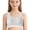 Grey, variant on Girls Sports Bras Solid Color Soft Stretchy Bra with Fixed Padding Girls Casual Underwear Grey Size 17-18 Years
