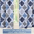 thumbnail image 5 of EastVita printed layered curtains, suitable for kitchen, Moroccan tile pattern short curtains, check cotton blend cafe curtains, bathroom kitchen curtain set, 5 of 6