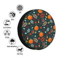 thumbnail image 4 of Sikiie Autumn with Pumpkins PVC Leather Spare Tire Wheel Cover Spare Tire Cover, for Car Truck SUV Camper Trailer Universal Fit(14-17in)-15 inch, 4 of 6