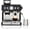 Black, variant on Stainless Steel Espresso Machine with Grinder - 20 Bar Coffee Maker with Milk Frother Steam Wand and 2.8L Water Tank for Latte and Cappuccino