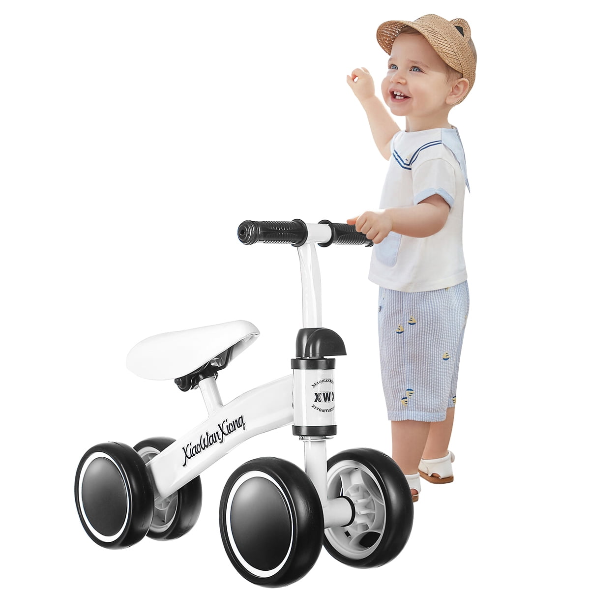 Details about   Baby Balance Bike Bicycle Mini Kids Walker Toddler Toys Rides with Pedal BU/RD/Y 