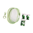 thumbnail image 4 of Bolsa de exhibición de figuras transparente con llavero, vitrina para figuras, portátil, vitrina de muñecas de PVC, bolsa de muñecas pequeña para mini verde, 4 of 10