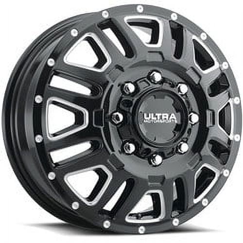 17" Black With Natural Accents Hunter Dually 003 Wheel by Ultra Wheel 003-7681FBM