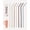 Oak, variant on Reusable Silicone Straws - Bendy Drinking Straw with Cleaning Brush - Collapsible and Bendable Travel Straw for Kids - Dishwasher Safe, Food-Safe - Set of 6 (Marine Multi)