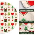 thumbnail image 6 of 36 Inch Christmas Tree Skirt – Velvet Plush Tree Mat, Soft Thickened Polyester with Red Ties, Single-Sided Printing, Available in 30in/36in/48in, Perfect for Holiday Xmas Tree Decoration, 6 of 7