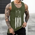 thumbnail image 1 of FUZHIQ Men's Vintage Distressed American Flag Tank Top 4th of July Sleeveless Muscle Shirt Minimalist Design Casual Breathable Vest for Gym Daily Summer Wear,M, 1 of 4