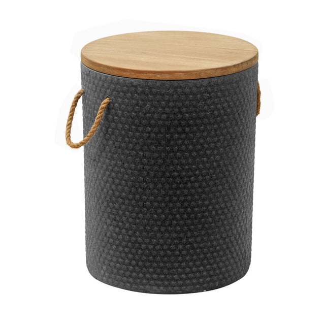 Mesa Lateral Exterior Beban Negro Kessa Muebles
