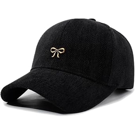 Corduroy Baseball Cap for Women Chic Bow Tie Headwear Trucker Hats Visor Hat Outdoor