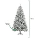 thumbnail image 2 of Pino de Navidad Nevado 1.80 m con 800 Ramas Decoración, 2 of 5