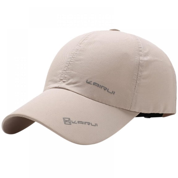 Men Women Baseball Cap Adjustable Comfortable Quick Drying Sun Hat Sport Running, Khaki
