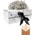 thumbnail image 1 of wqlpp-A5 Deep Marble Gift Box 9X6.7X4 Inch with Magnetic Lid and Silk Ribbon for Chocolate Christmas Gift Boxes, Bridesmaid Proposal Presents, Birthdays, Wedding, Holidays, Anniversaries Gift Packagi, 1 of 4