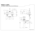 thumbnail image 2 of Kingston Brass FB5625NFL 4 in. Centerset Bathroom Faucet, Oil Rubbed Bronze, 2 of 2
