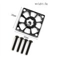 thumbnail image 2 of Cubierta de ventilador de refrigeración de aleación de aluminio de 30 x 30 mm para motor RC ESC, cubierta protectora del ventilador de regulación eléctrica, plateada, 2 of 5