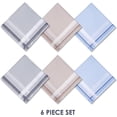 thumbnail image 4 of Selected Hanky 100% Cotton Men's Handkerchief 6 Piece Gift Set, Pattern 11, One Size, 4 of 8