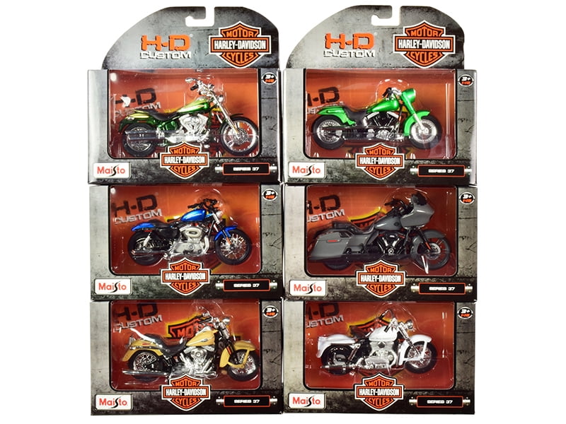 Harley Davidson Motorcycle 6pc Set Series 32 1/18 Diecast Models by Maisto 31360 for sale online 