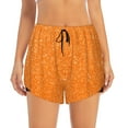 thumbnail image 2 of Goofa Orange Glitter2 Printed Women 2 in 1 Running Shorts,Quick Dry Athletic Workout Shorts,High Waisted Athletic Shorts with Liner Pockets-, 2 of 9