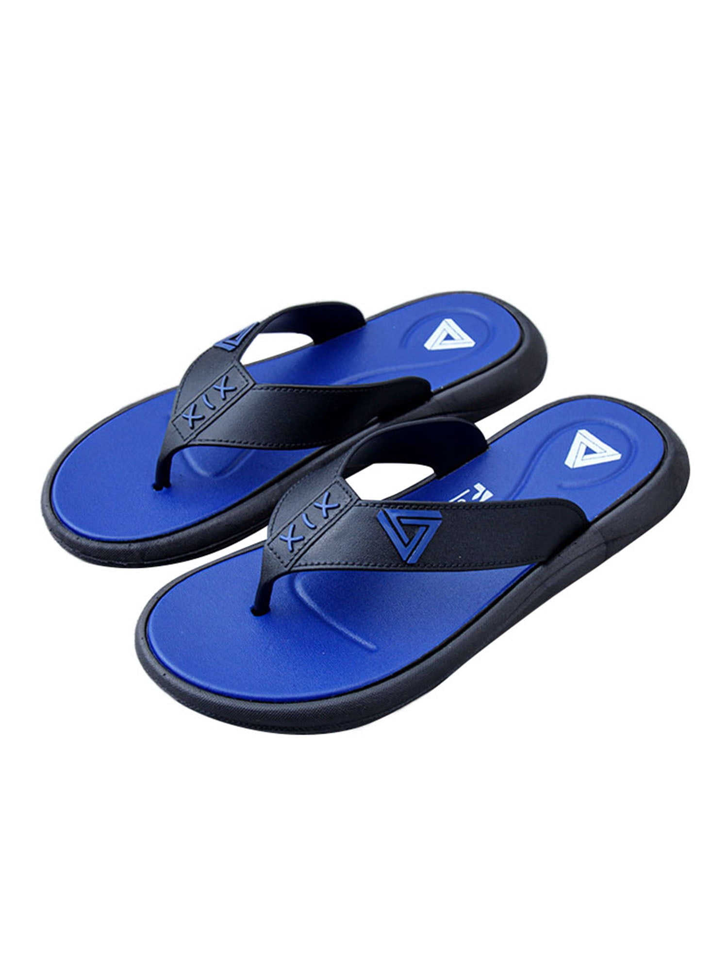 Mount Bank Modieus wortel Eloshman Men Slippers Summer Flip-flops Beach Thongs Seaside Non-slip Slip  On Casual Shoes Cool Shoe Blue 8 - Walmart.com