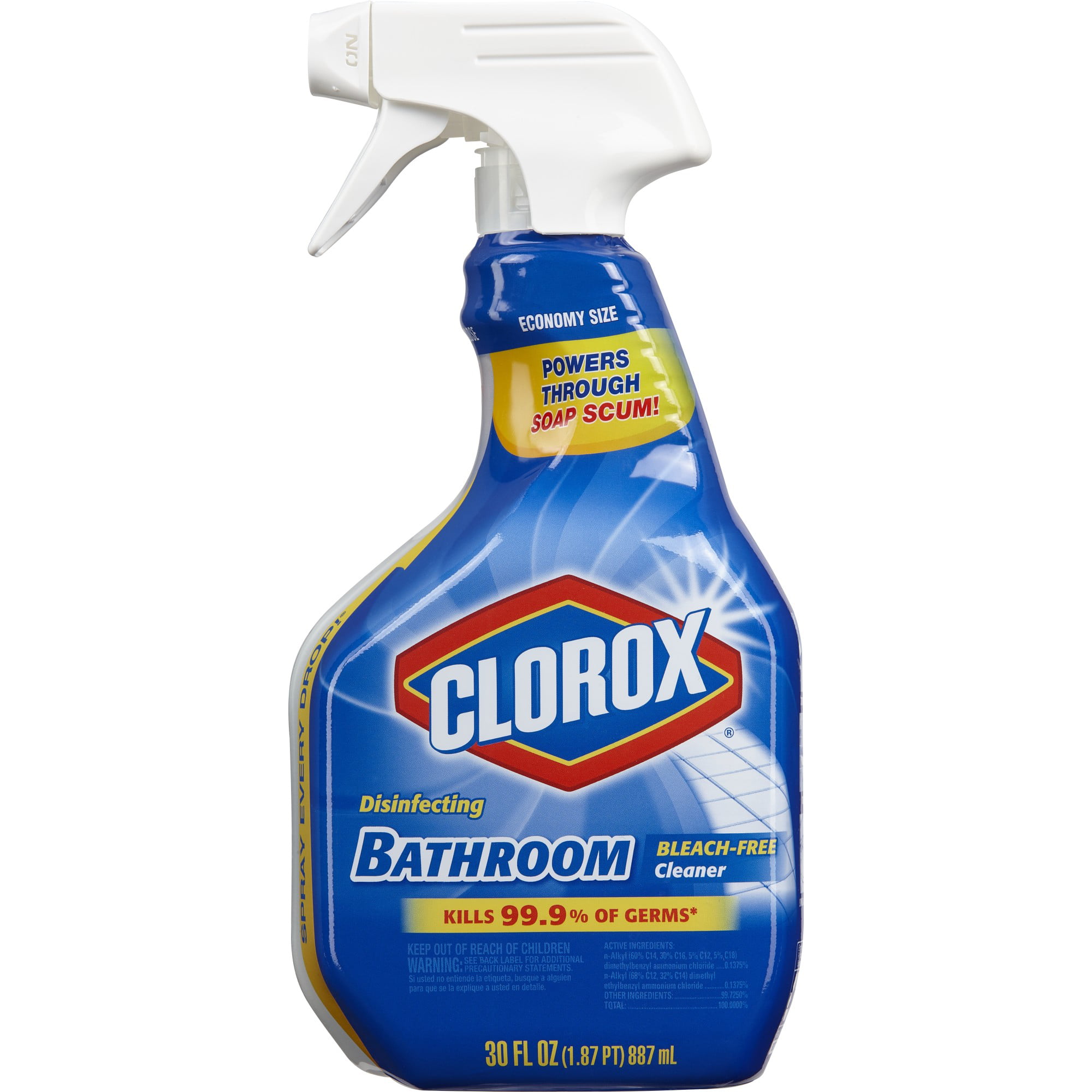 Clorox Disinfecting Bathroom Cleaner Spray Bottle 30 Ounces