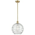 thumbnail image 3 of Innovations Lighting  Athens Deco Swirl - 1 Light 12" Stem Hung Mini Pendant Satin Gold, 3 of 5