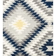 thumbnail image 6 of Soleil BR30B Kilim Navy Tribal Moroccan navy Area Rug, 2'x8', 6 of 7