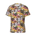 thumbnail image 3 of Rocae Cute Cat for Men's Moisture-Wicking Crew Tee - T-Shirt for Sports, Outdoor Activities, and Casual WearSmall, 3 of 9