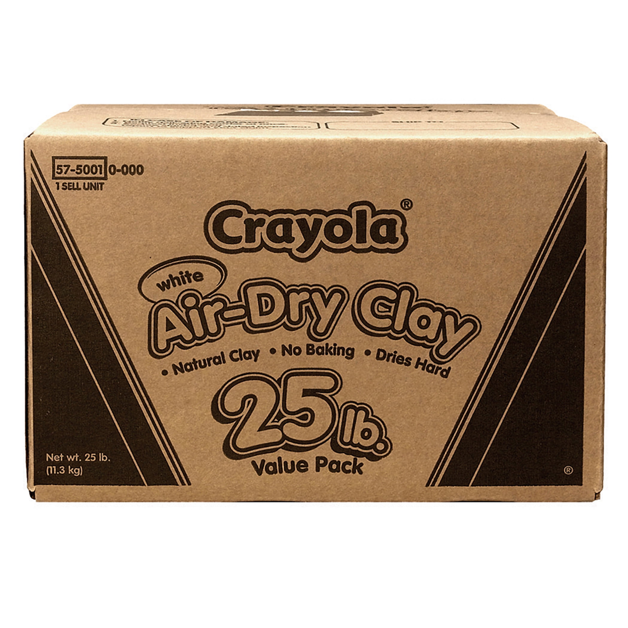 Crayola Air Dry Clay, Sculpting, Modeling, Molding, No Bake, 25 Lbs, White,  Gift For Kids - Walmart Business Supplies, image size:2100x2100