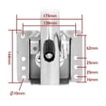 thumbnail image 4 of 6 Inch Solid Wheel Sidewind Round Swivel Trailer Jack With Bolt On Capacity 540KG Wheel Boat RV Parts Accessories ,Durable Material, 4 of 7